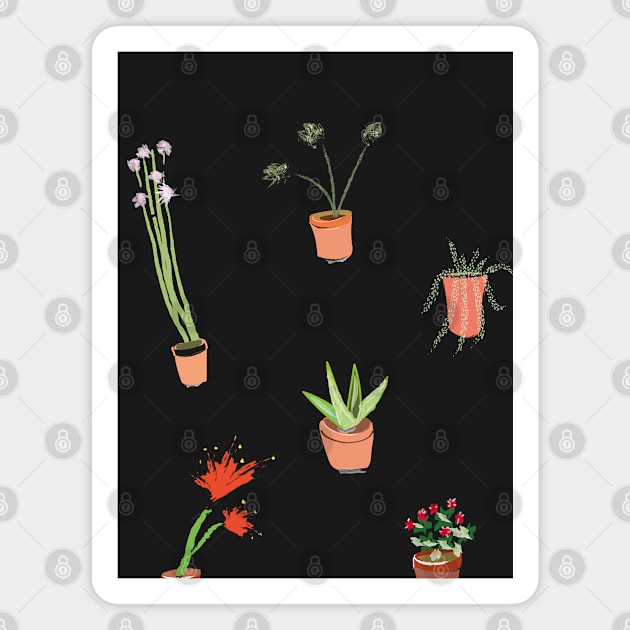 Small happy plants Magnet by Slownessi